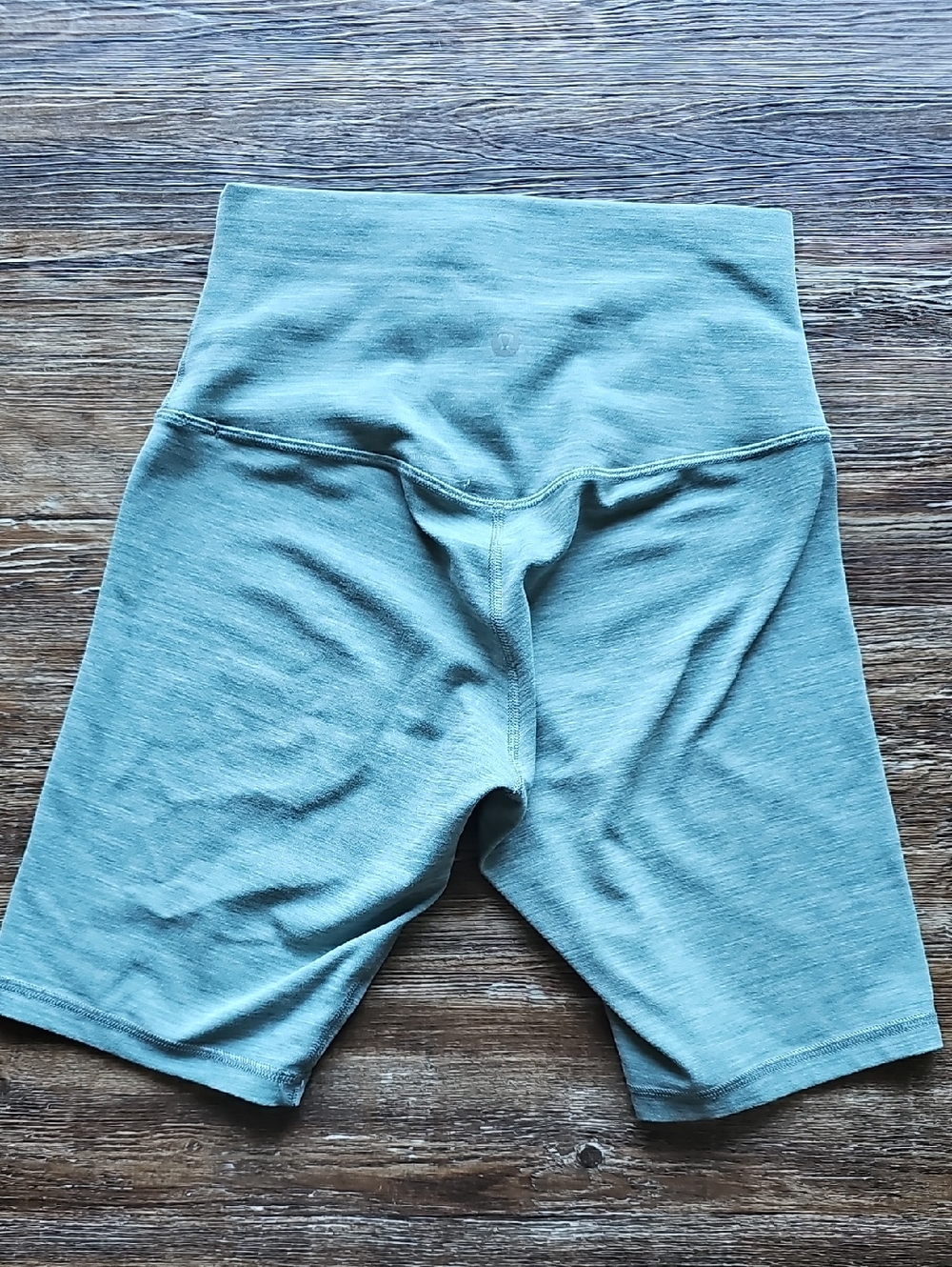 lululemon athletica Women's Align Bike Shorts in Heathered Tidewater Teal